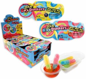 Exclusive Sour Goo Dunkers Gummy Worm Dip 2.12oz 12ct